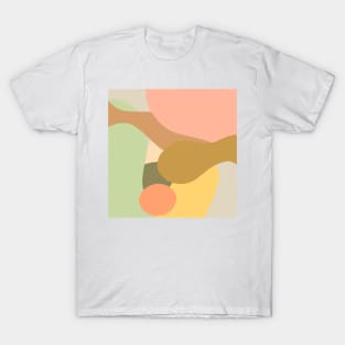 Abstract colorful curves T-Shirt